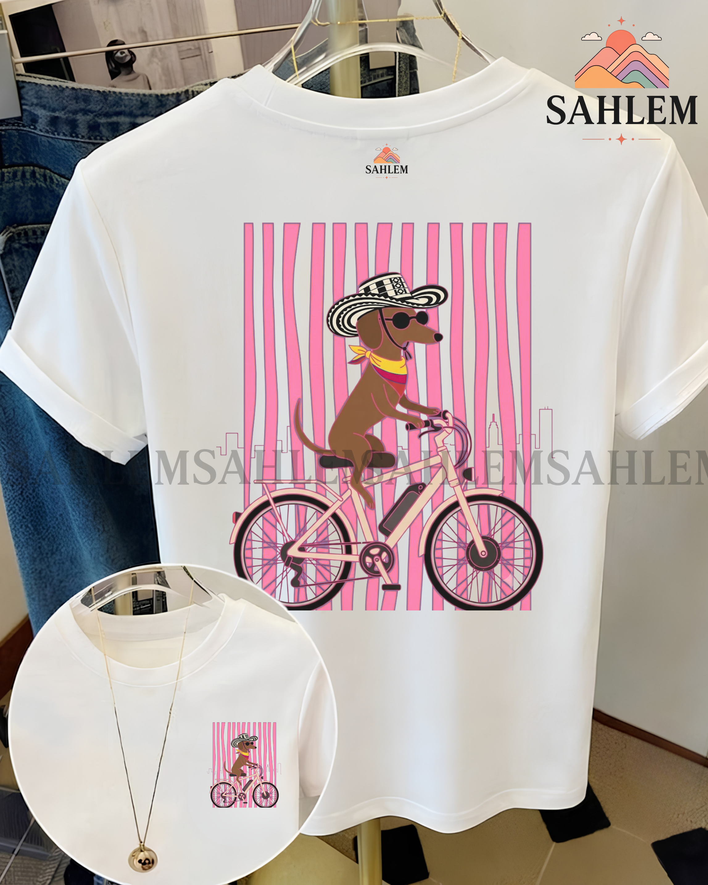 Camiseta Perrito en bici