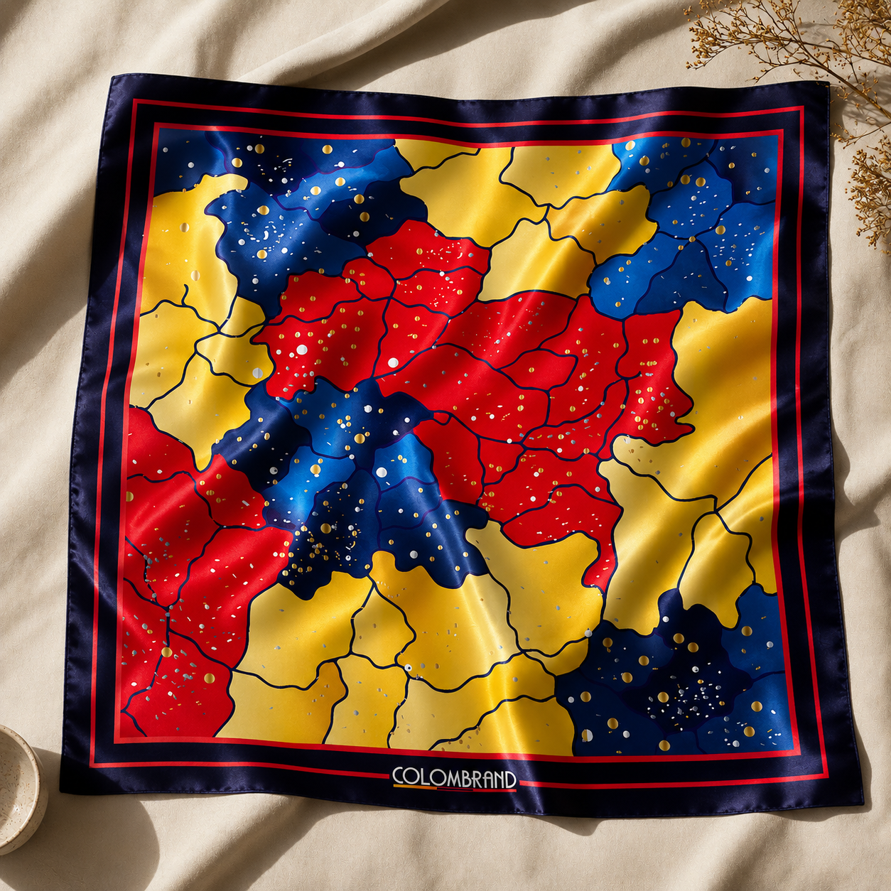 Pañoleta Colombia brillante