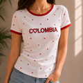 Camiseta Colombia corazones