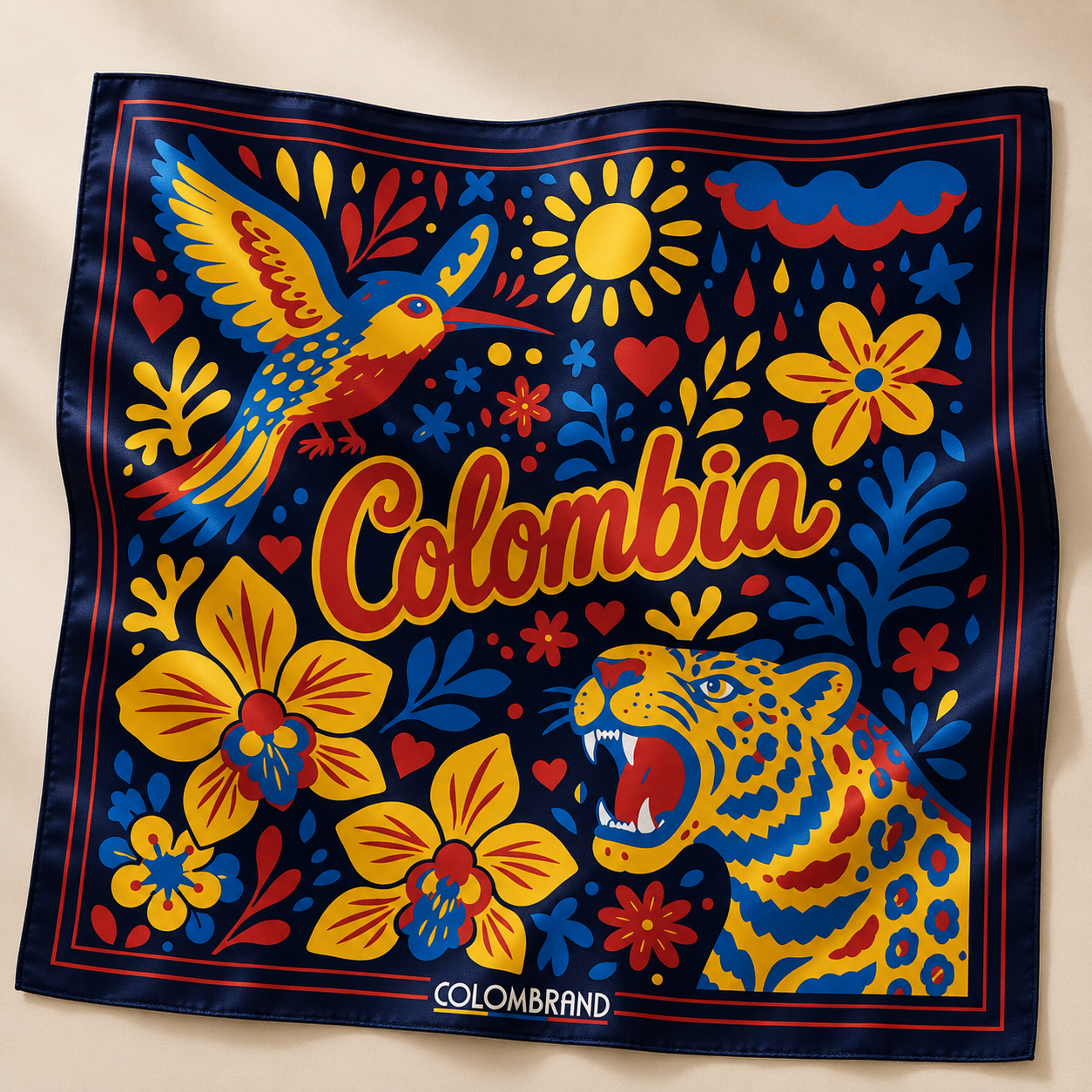 Pañoleta Colombia – Biodiversa 🇨🇴🌿