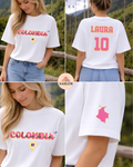 Camiseta Colombia colibrí (personalizable)