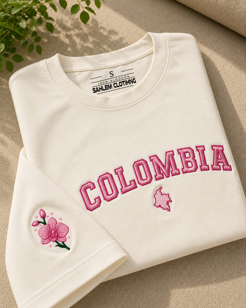 Camiseta Colombia Orquidea
