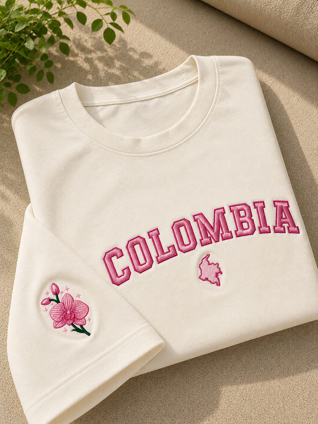 Camiseta Colombia Orquidea