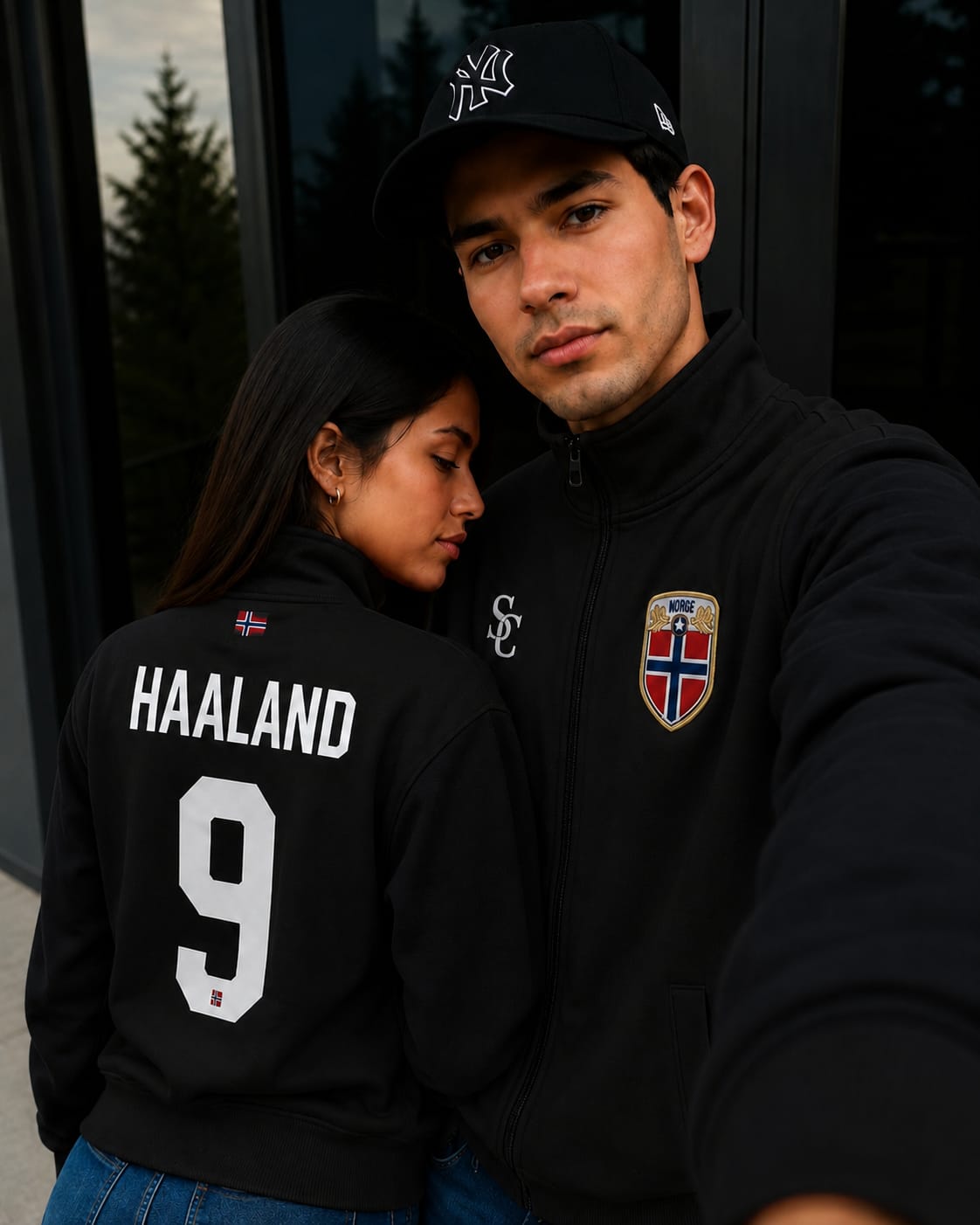 Hoodie abierto, Premium - Haaland 9 SC